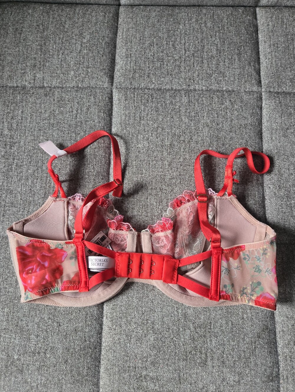 Victoria's Secret | Wicked Unlined Floral Embroidery Balconette Bra 32D - Picture 6 of 6